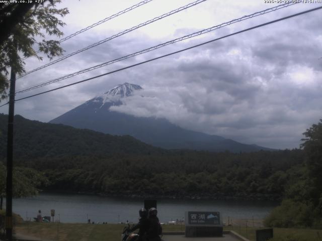 西湖からの富士山