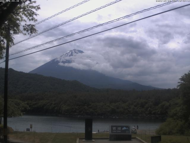 西湖からの富士山