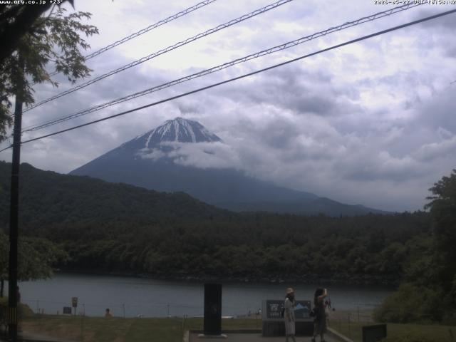 西湖からの富士山