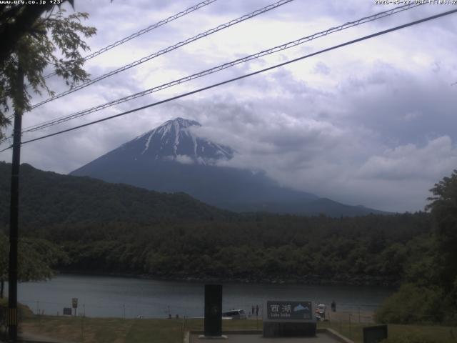 西湖からの富士山