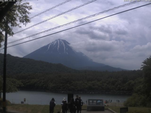 西湖からの富士山