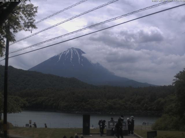 西湖からの富士山