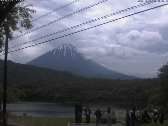 西湖からの富士山