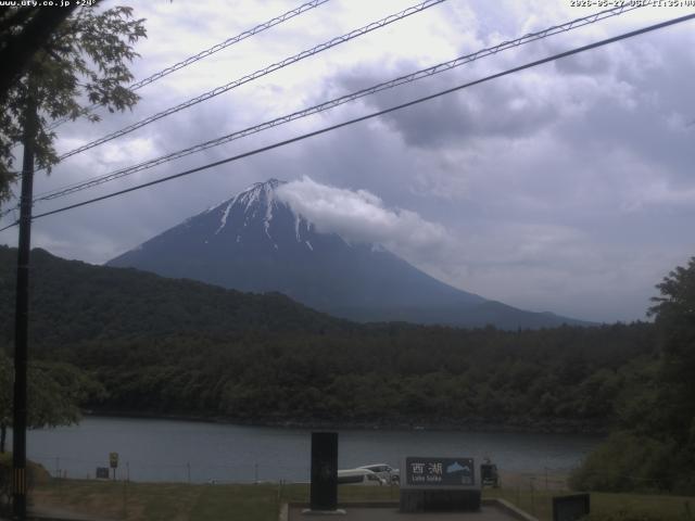 西湖からの富士山