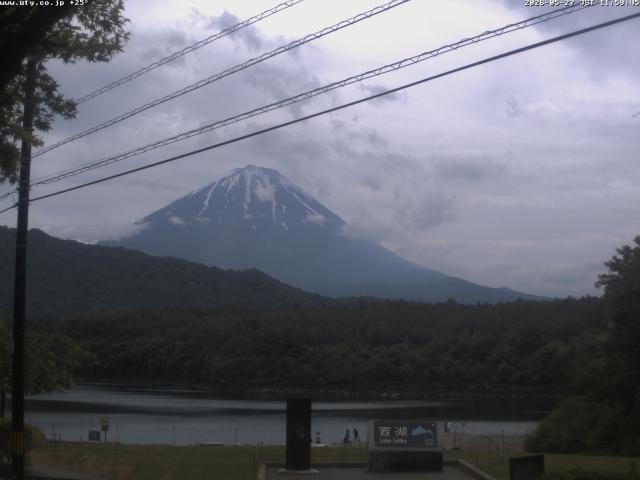 西湖からの富士山