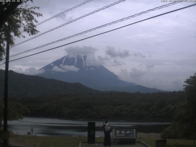 西湖からの富士山