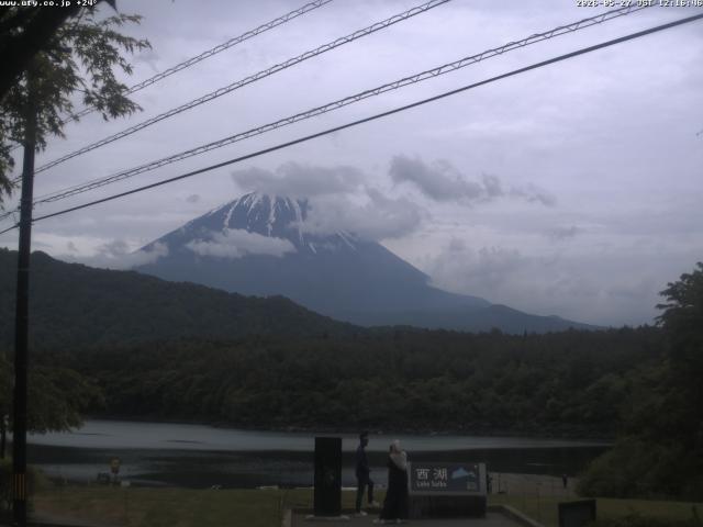 西湖からの富士山