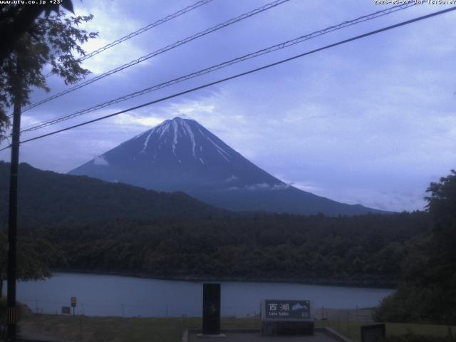 西湖からの富士山