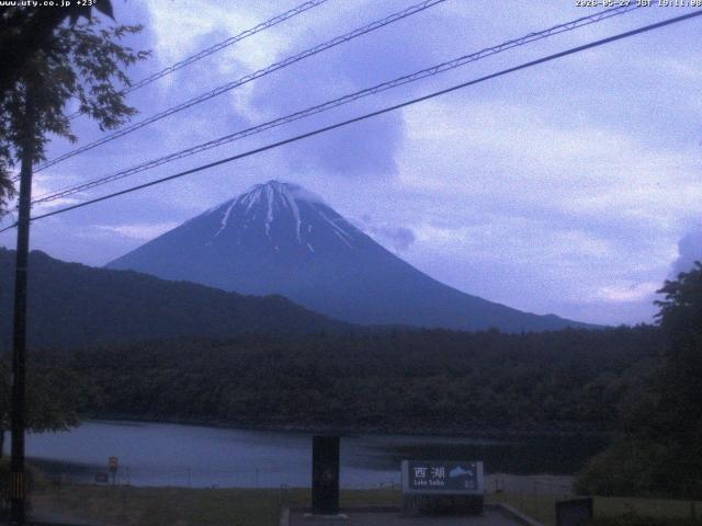西湖からの富士山