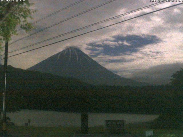 西湖からの富士山