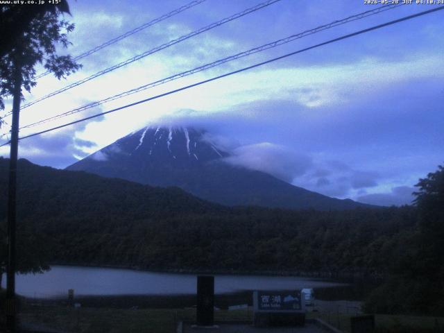 西湖からの富士山