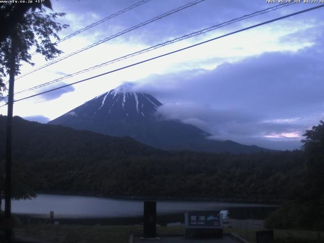 西湖からの富士山