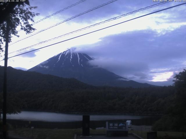 西湖からの富士山