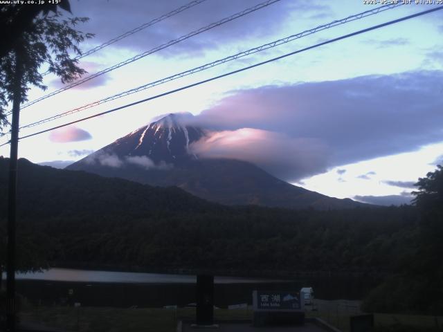 西湖からの富士山