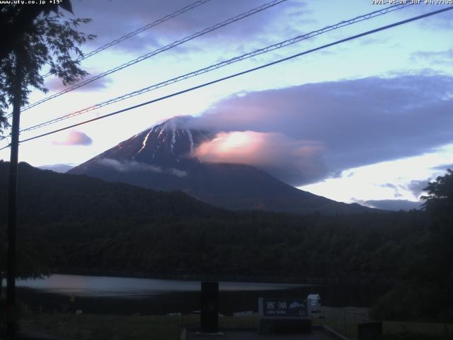 西湖からの富士山