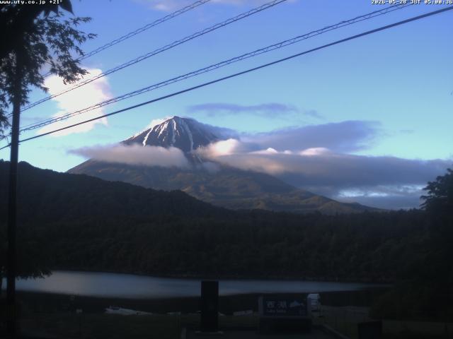 西湖からの富士山