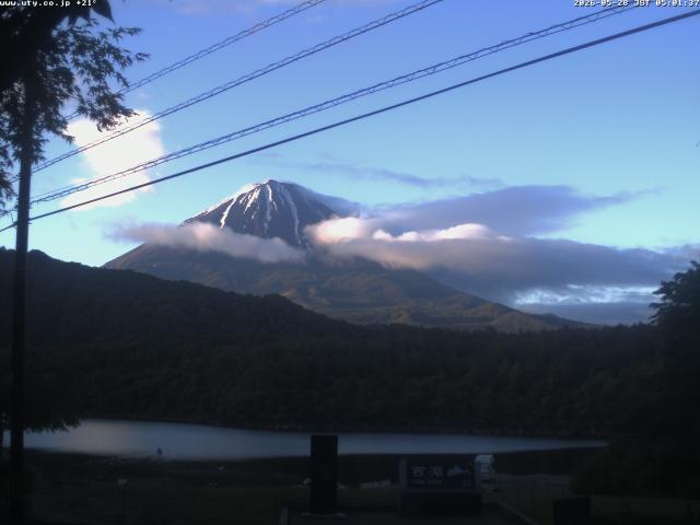 西湖からの富士山