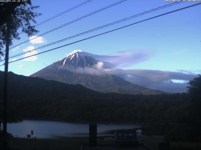 西湖からの富士山