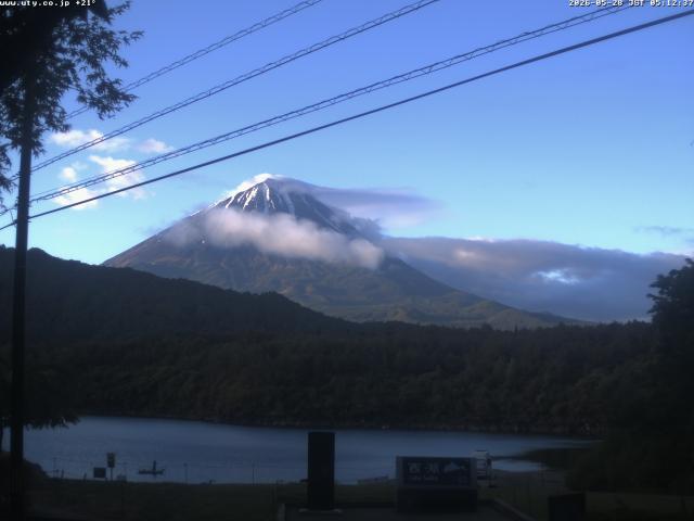 西湖からの富士山