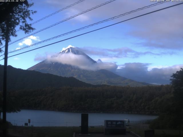 西湖からの富士山