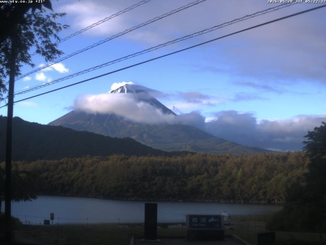 西湖からの富士山