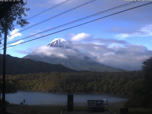 西湖からの富士山