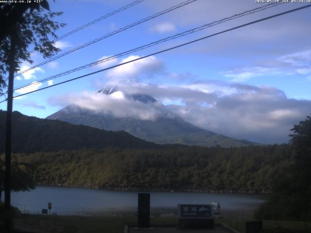 西湖からの富士山
