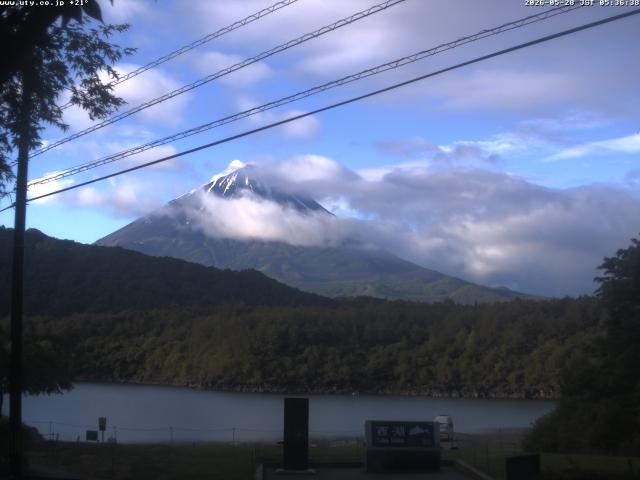 西湖からの富士山