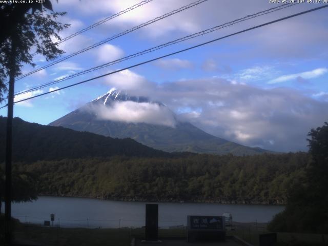 西湖からの富士山