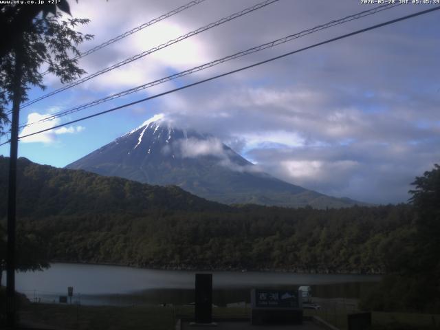 西湖からの富士山