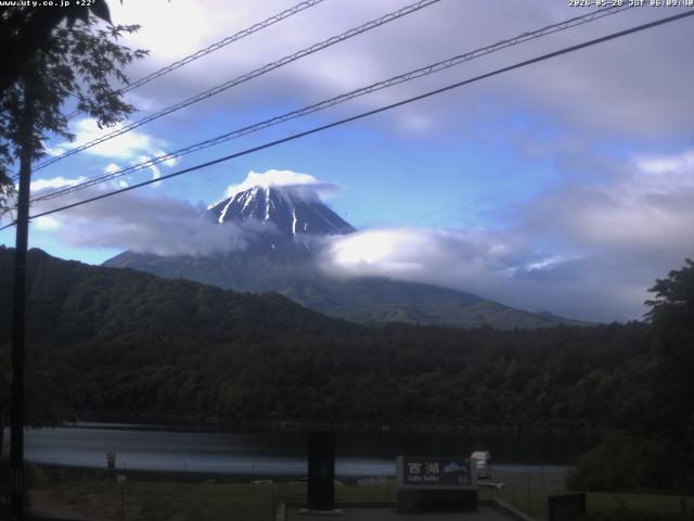 西湖からの富士山