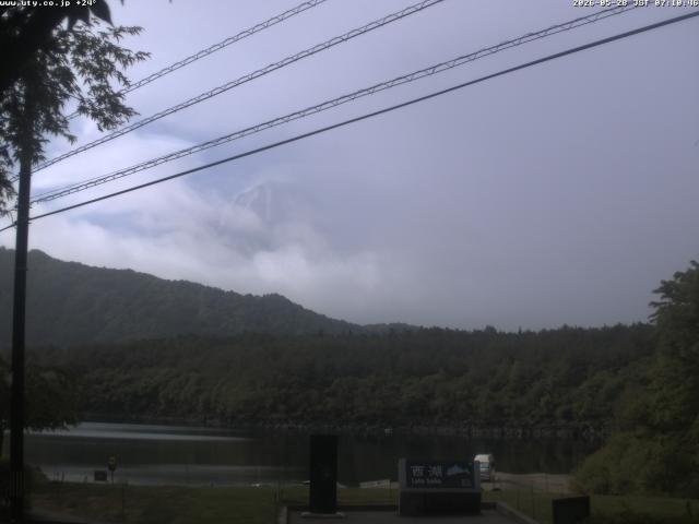 西湖からの富士山