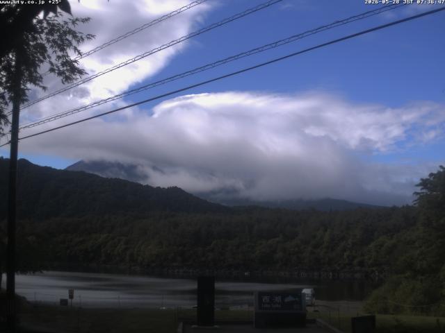 西湖からの富士山