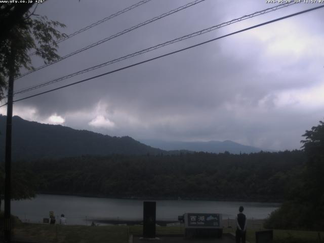 西湖からの富士山