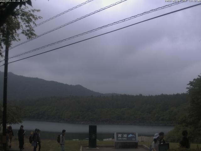 西湖からの富士山