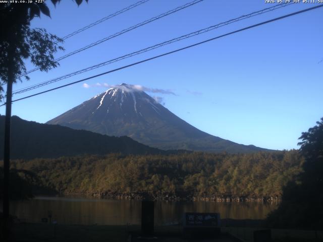 西湖からの富士山