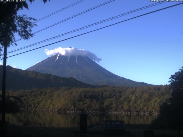 西湖からの富士山