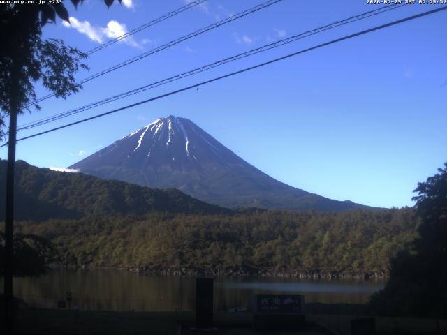 西湖からの富士山