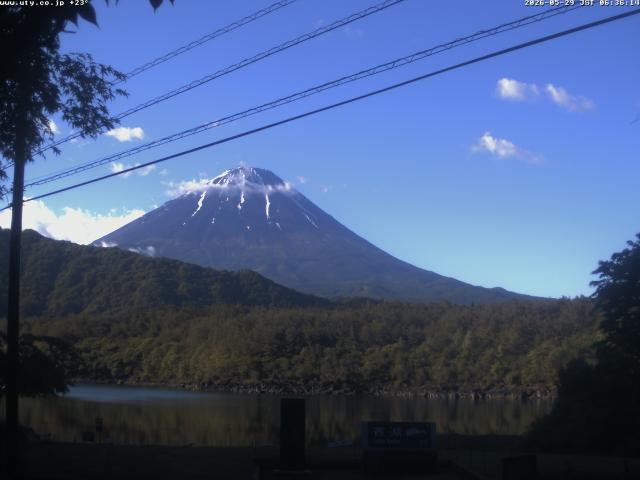 西湖からの富士山