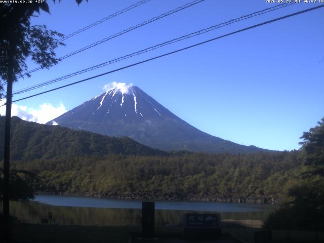 西湖からの富士山