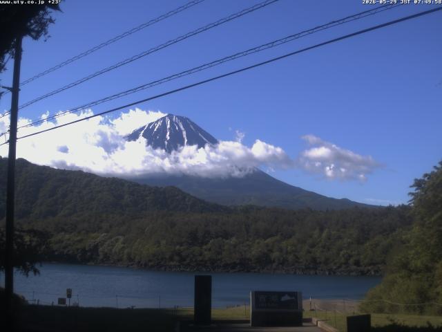 西湖からの富士山