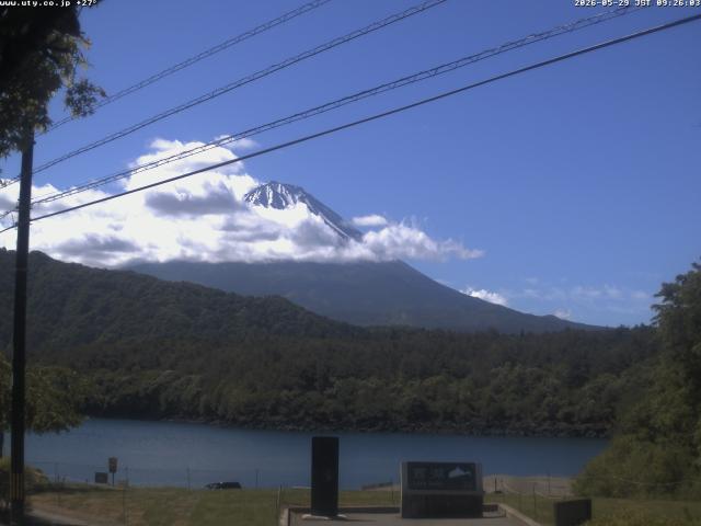 西湖からの富士山