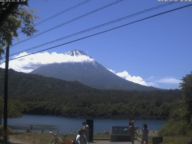 西湖からの富士山