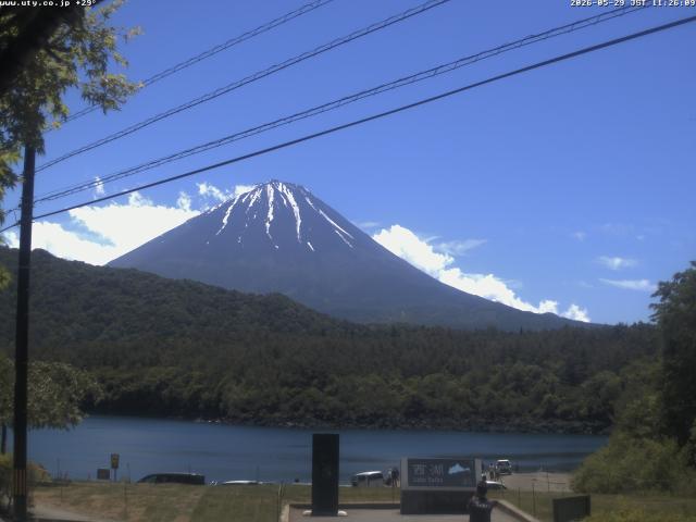 西湖からの富士山