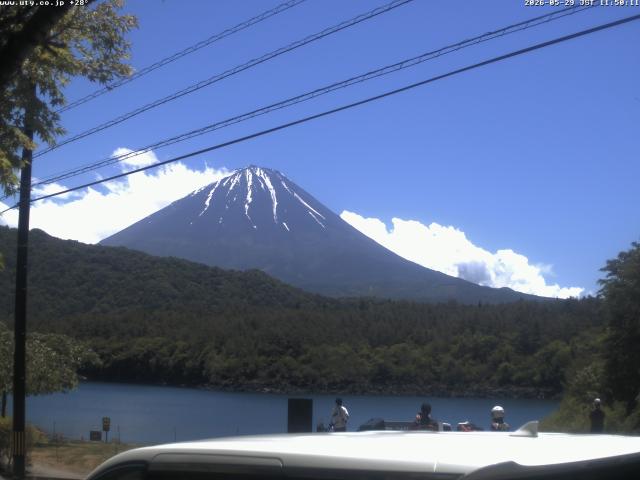 西湖からの富士山