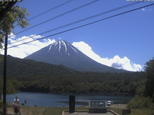 西湖からの富士山