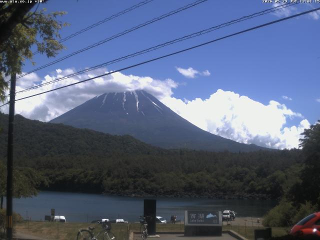 西湖からの富士山