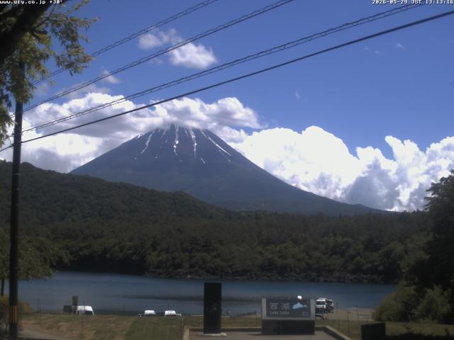 西湖からの富士山