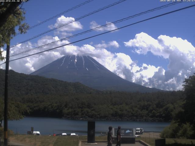 西湖からの富士山