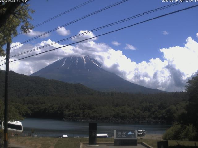 西湖からの富士山